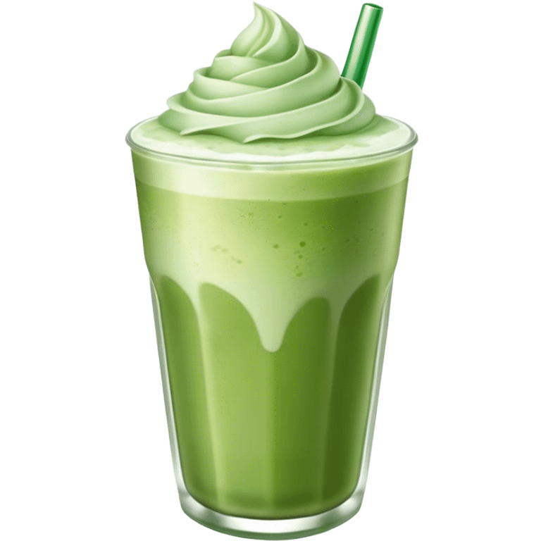 iced matcha latte  emoji