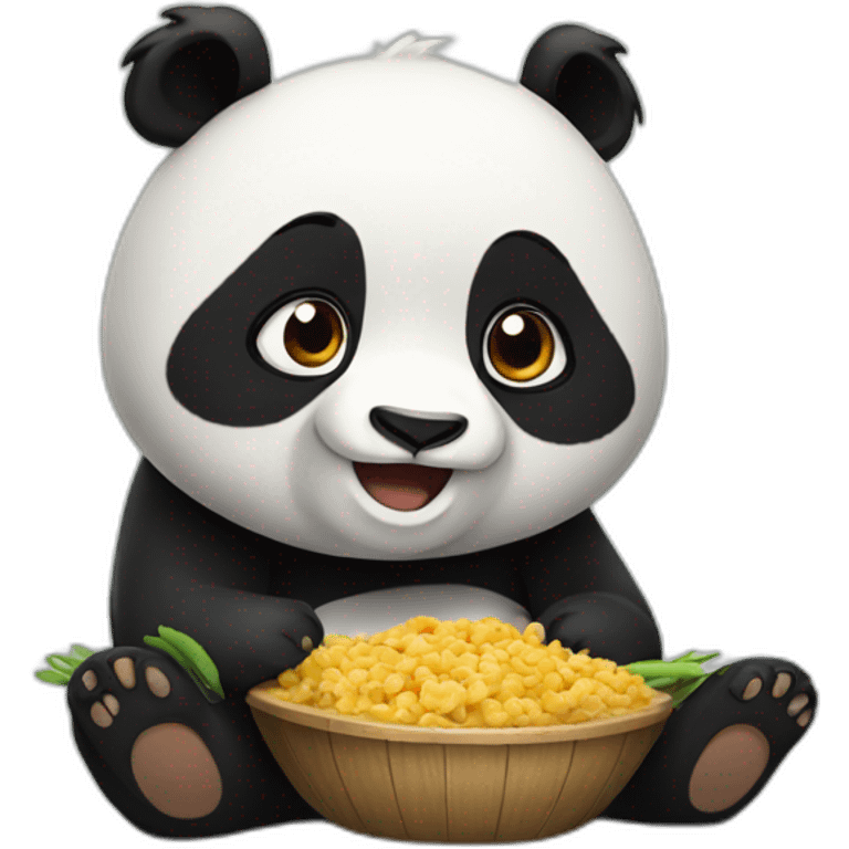 Hungry panda emoji