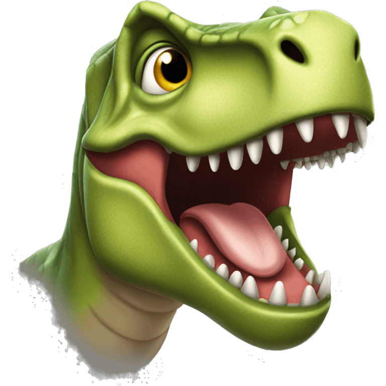 Happy T-Rex  emoji