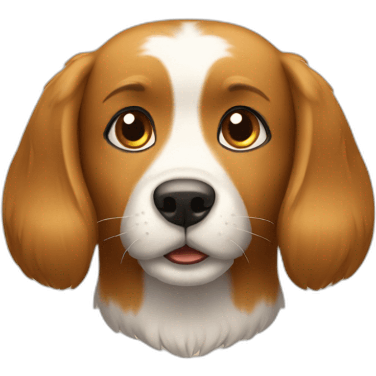 Chat sur chien emoji