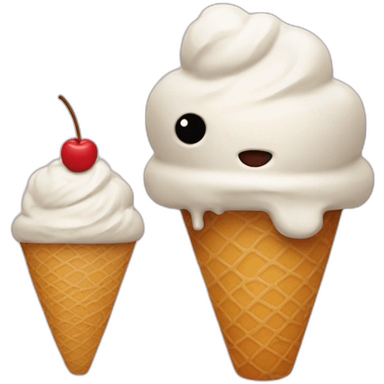 icecream and bored emoji