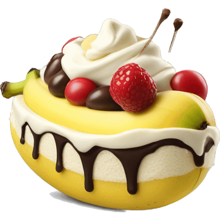 The ultimate banana split emoji