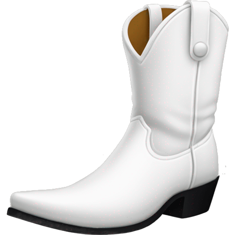 white cowboy boot emoji