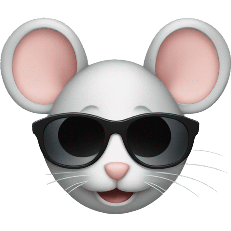 mice with dark sunglasses emoji