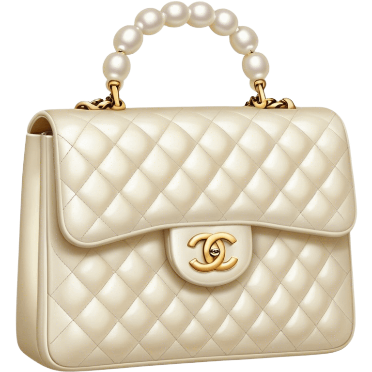 chanel pearl bag emoji