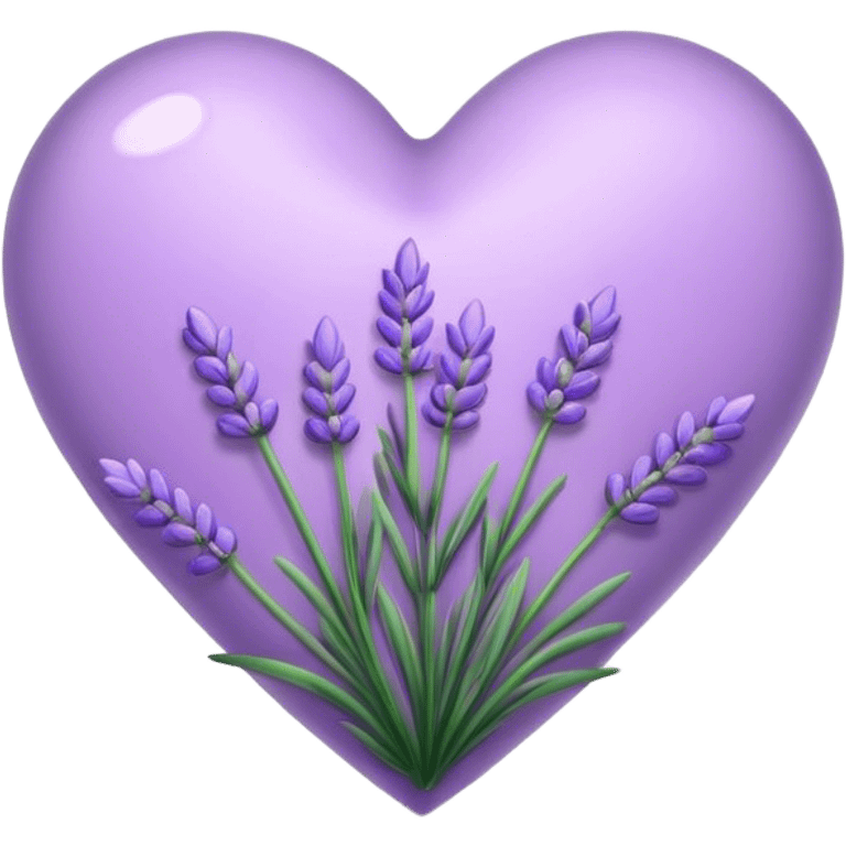 Lavender heart  emoji