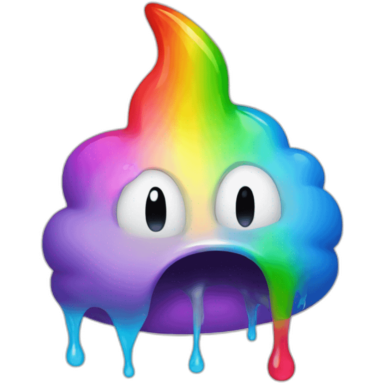 rainbow puking emoji