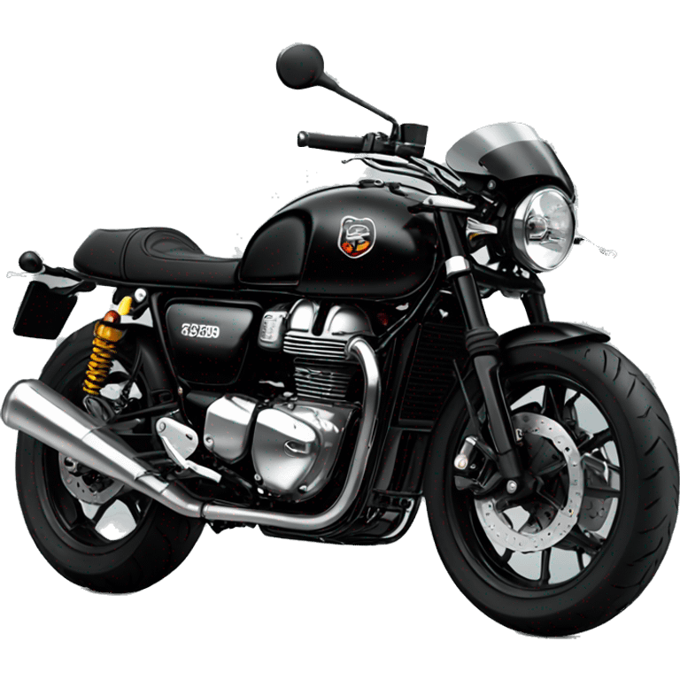 black triumph cafe racer emoji