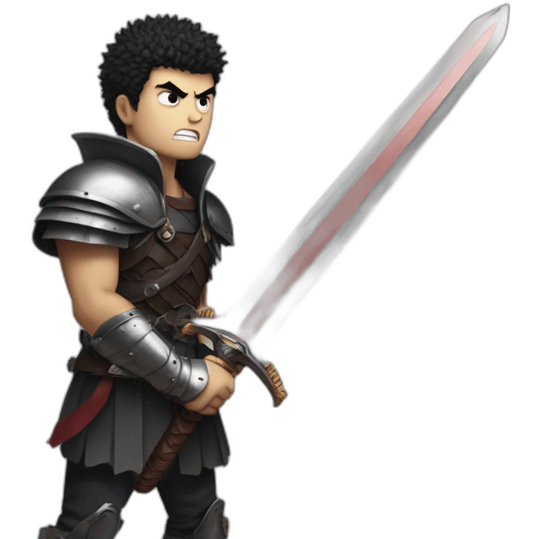 angry berserk guts with large sword emoji