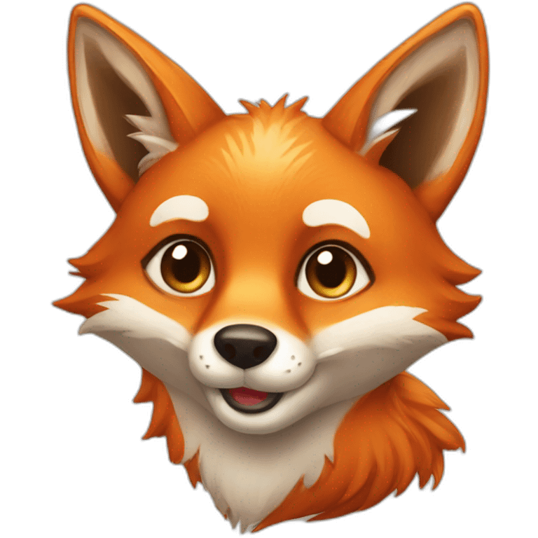 fox with a loving look emoji