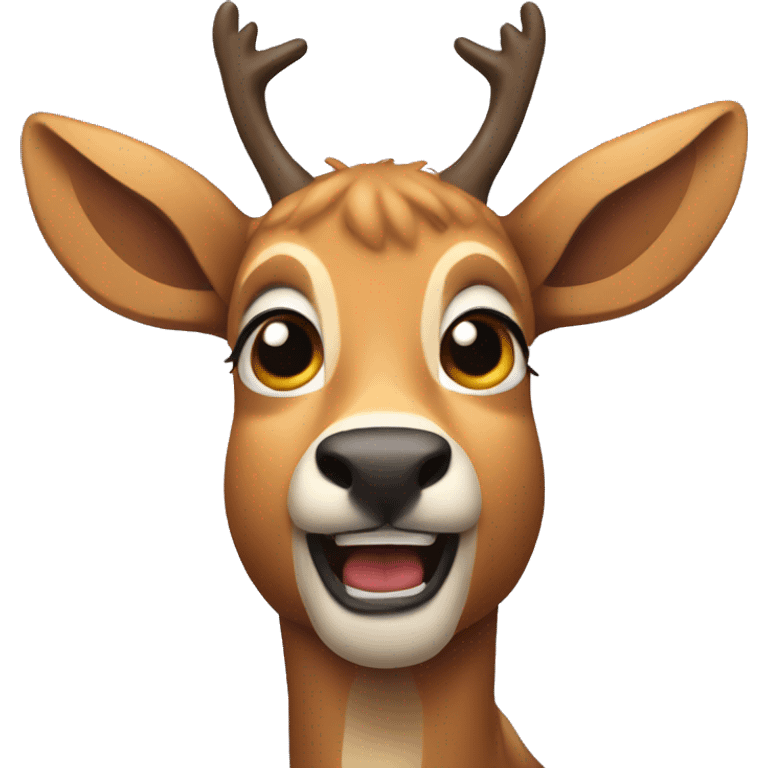 comic book surprised deer emoji