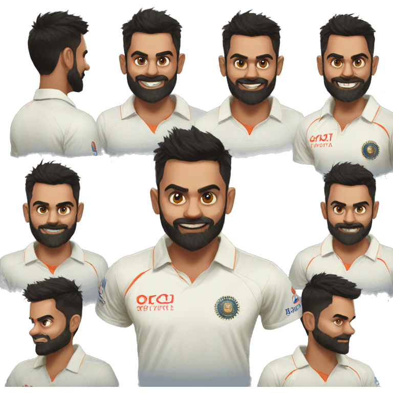 Virat Kohli with 18 emoji