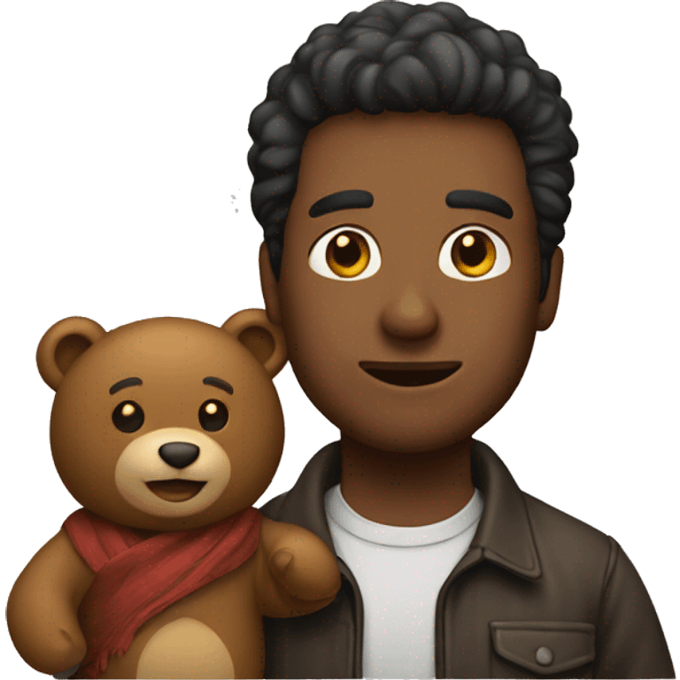 a man with bear emoji