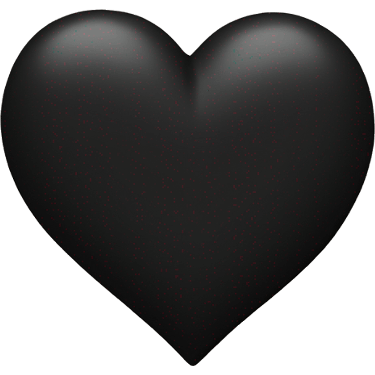 Black heart with the letter L in it  emoji