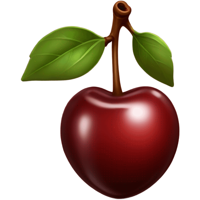 Cherry in chocolate emoji