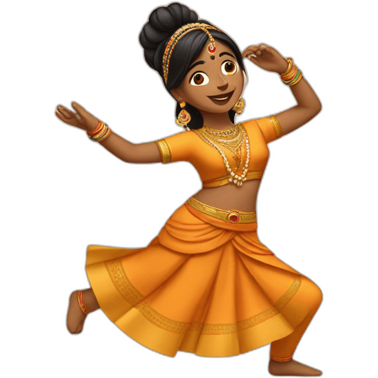 Indian girl dancing emoji