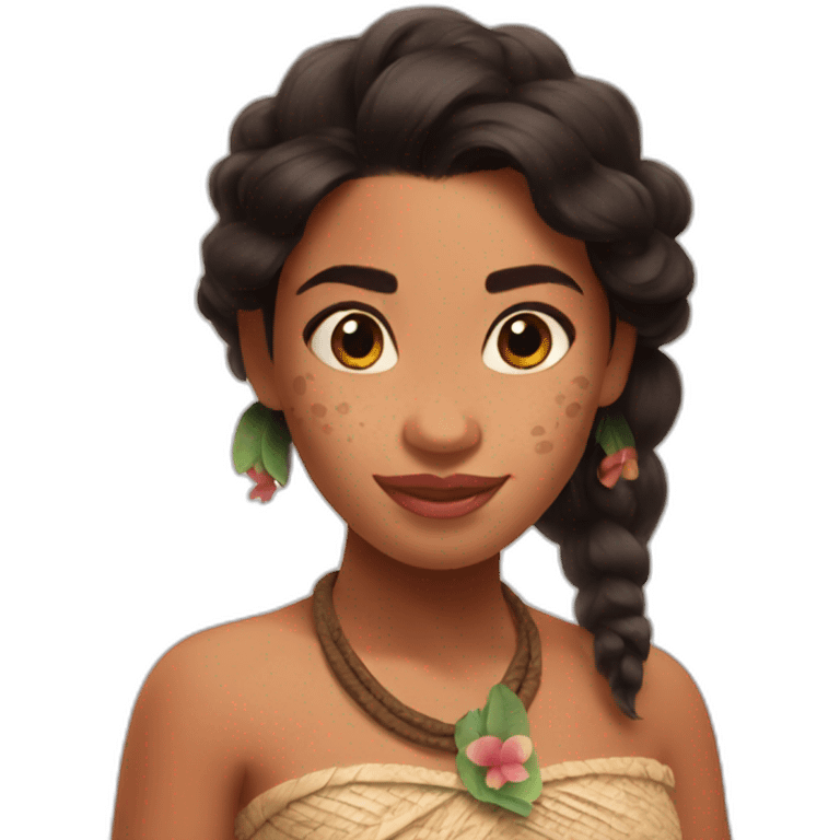 Moana from Disney emoji