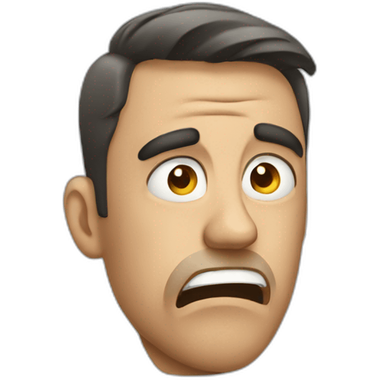 stressed man emoji