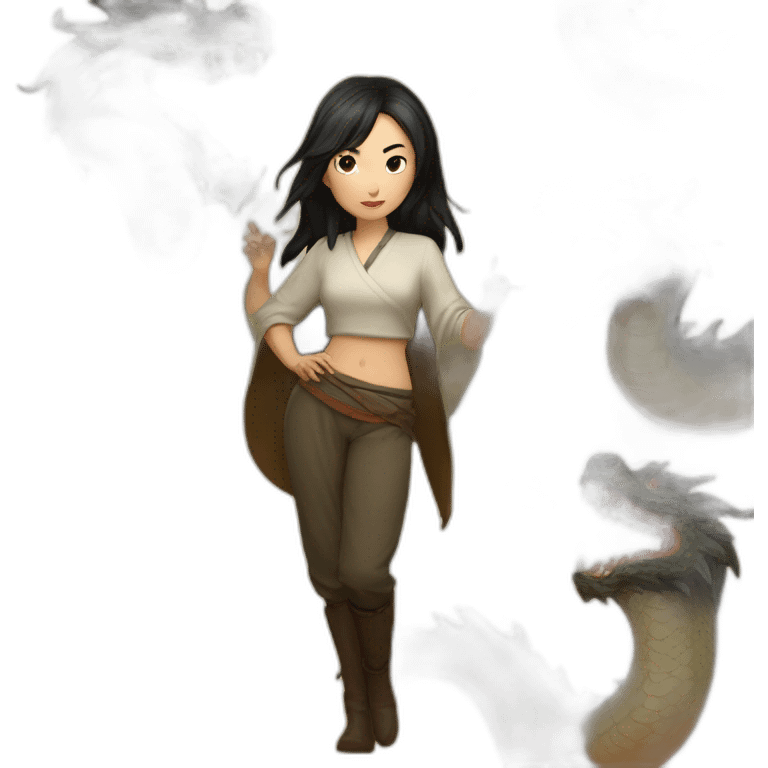 Yang ying with dragons  emoji