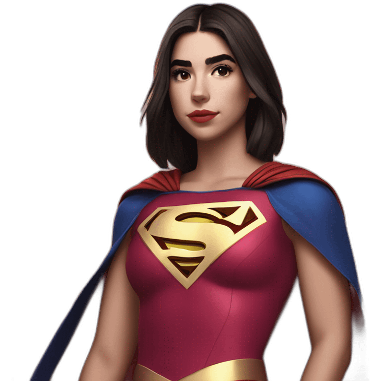 Dua Lipa as Supergirl emoji