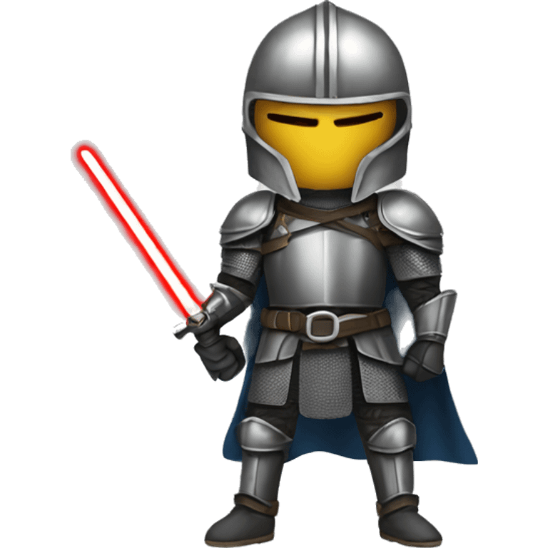 knight with a lightsaber emoji