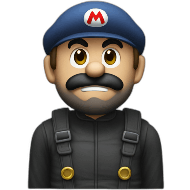 Mario bank robber emoji