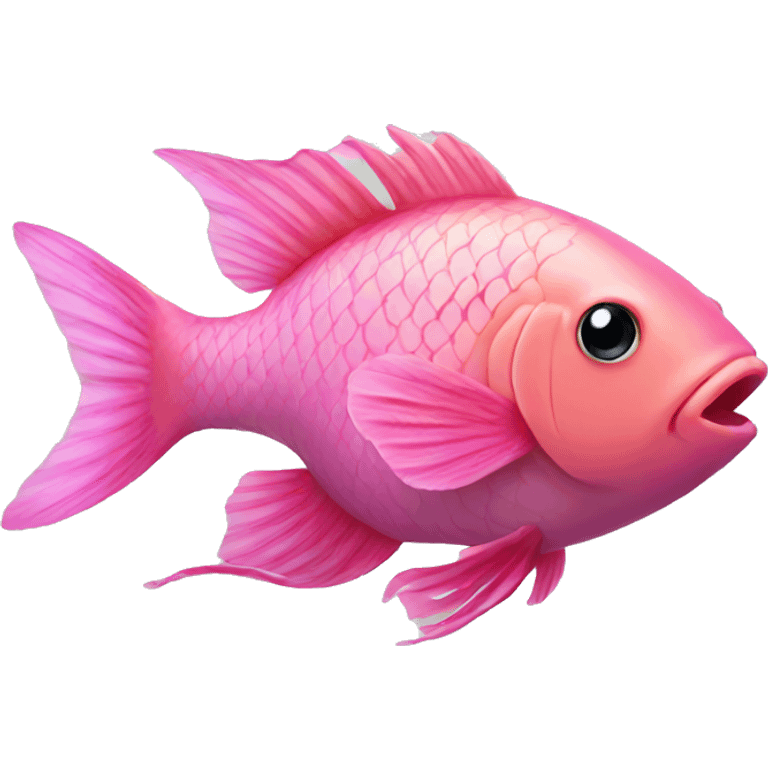 pink fish  emoji