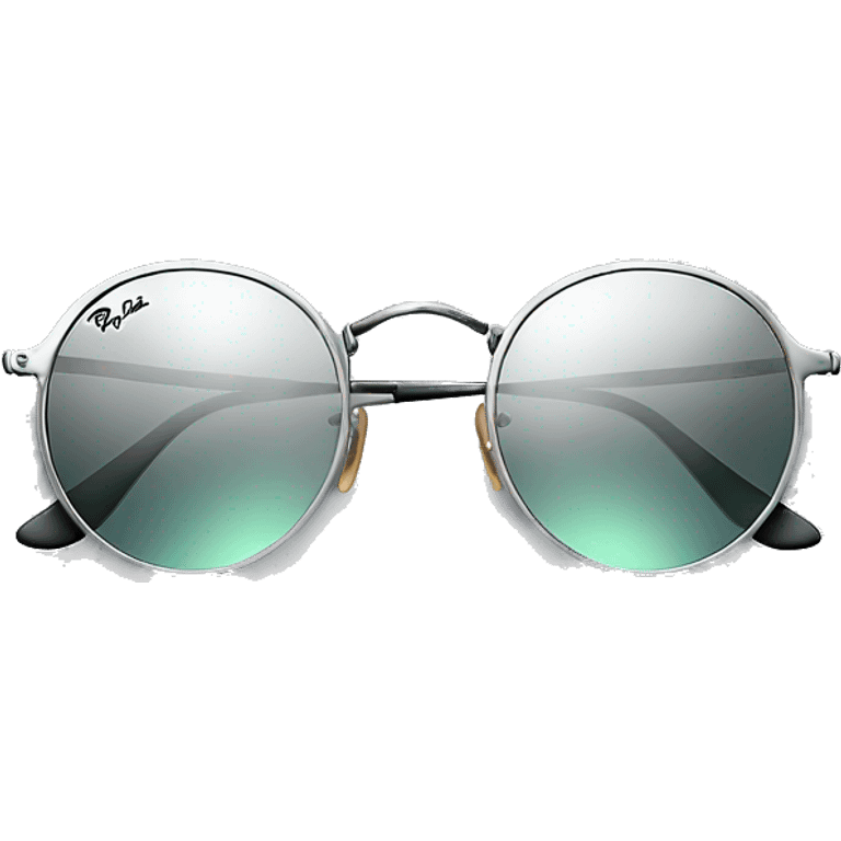 ray ban round metal sunglasses emoji