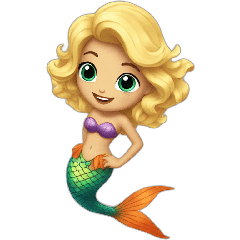 little-mermaid poisson emoji