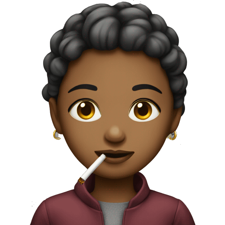 girl with cigarette emoji