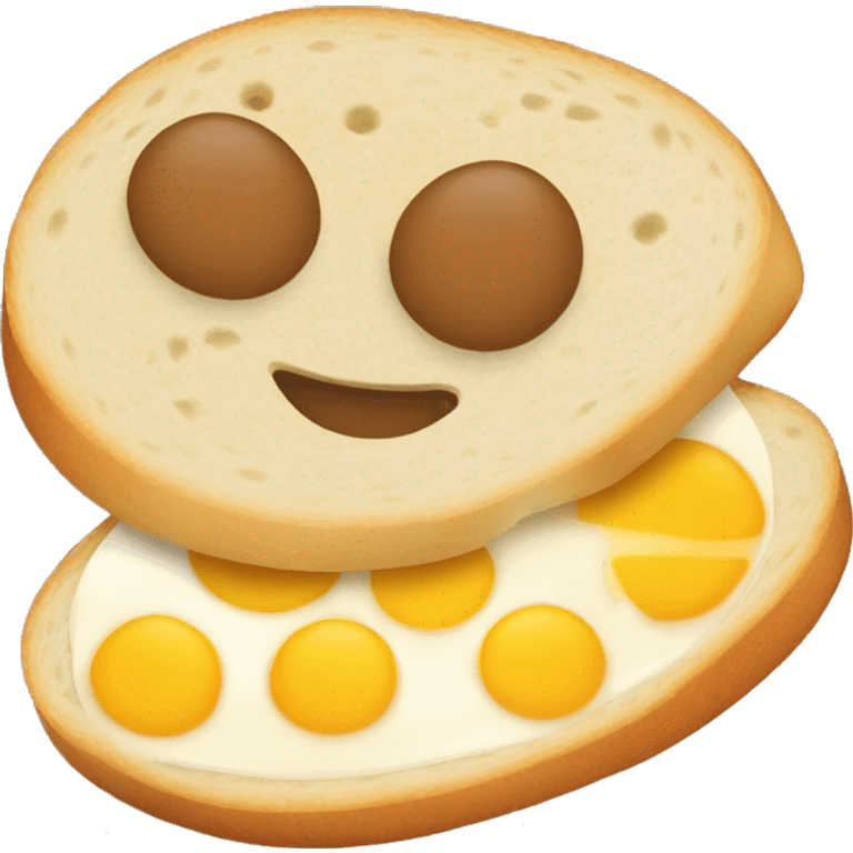 Pan Con Huevo Y queso emoji