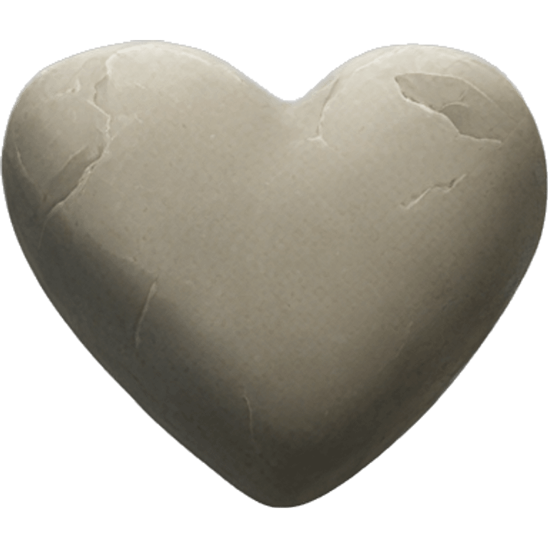 Stone Heart emoji