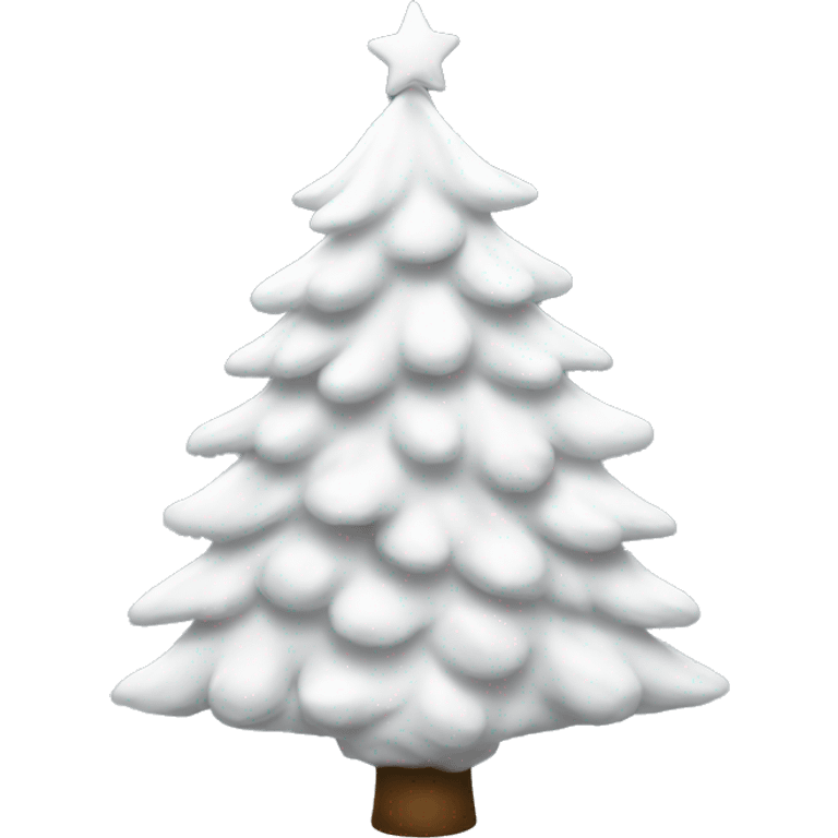 white christmas tree emoji