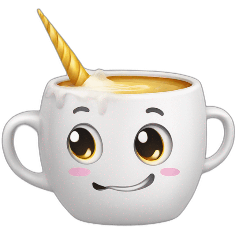 Tasse licorne  emoji