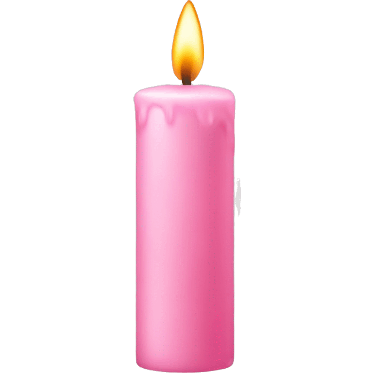 light pink candle emoji