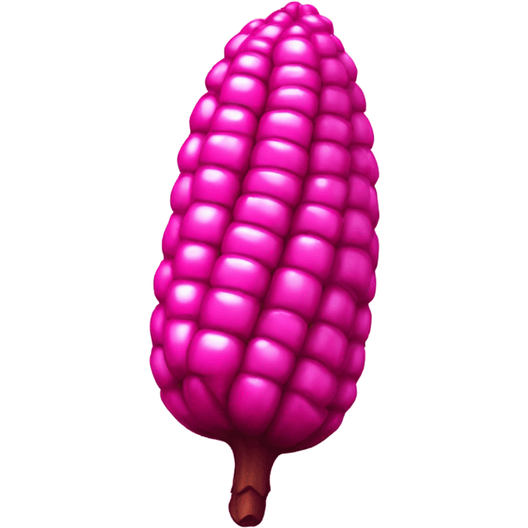 HOT PINK CORN with GLITTER emoji