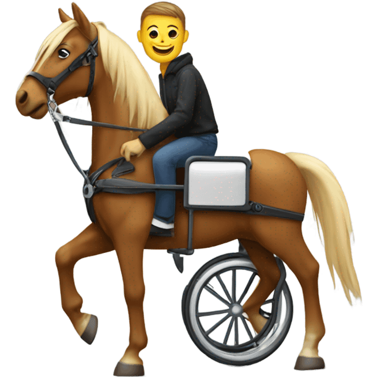 Human horse in a wheelchair  emoji