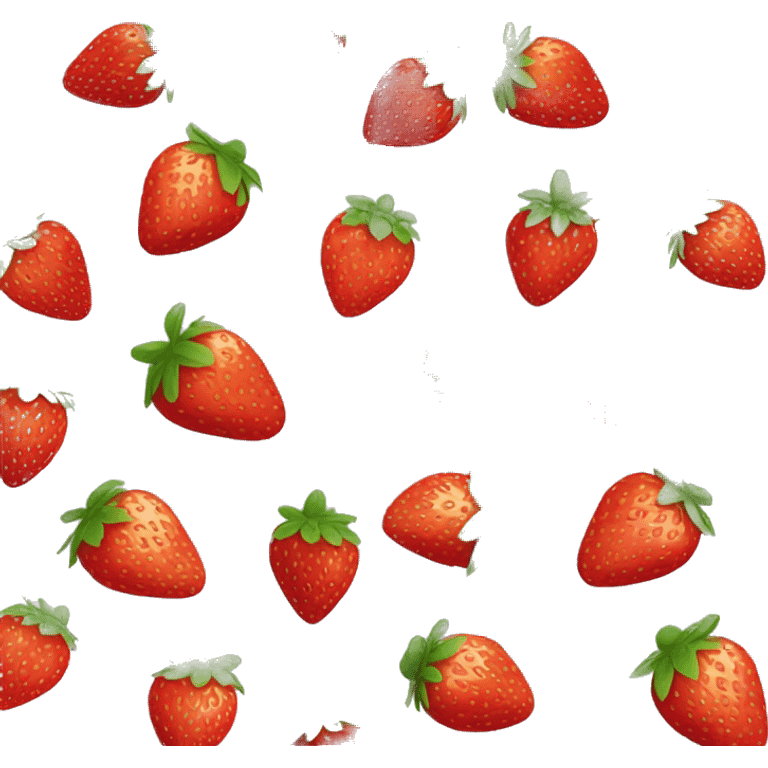 strawberry tanghulu emoji