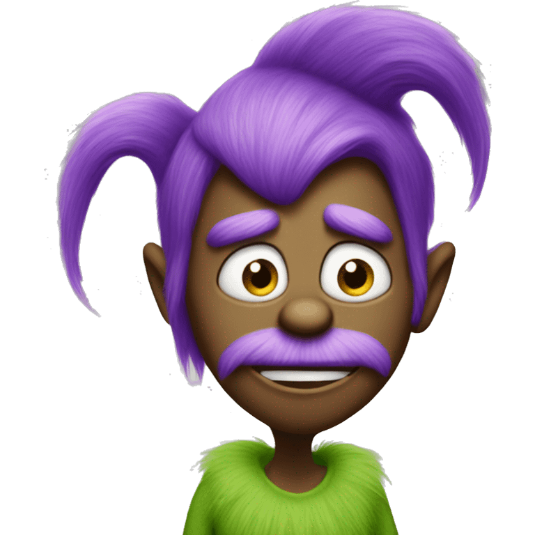 Purple grinch emoji