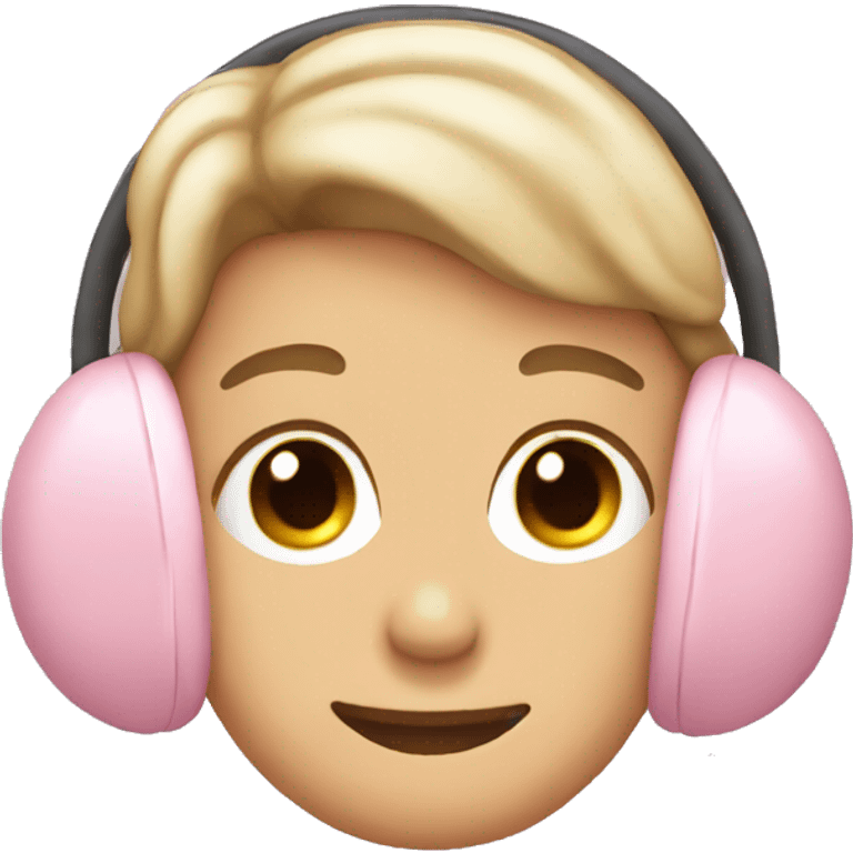 light pink ear muffs emoji