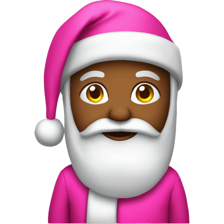 hot pink santa clause  emoji