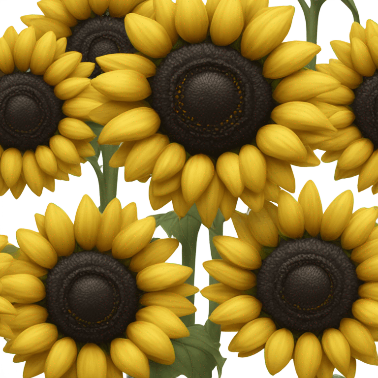 Black sunflowers  emoji