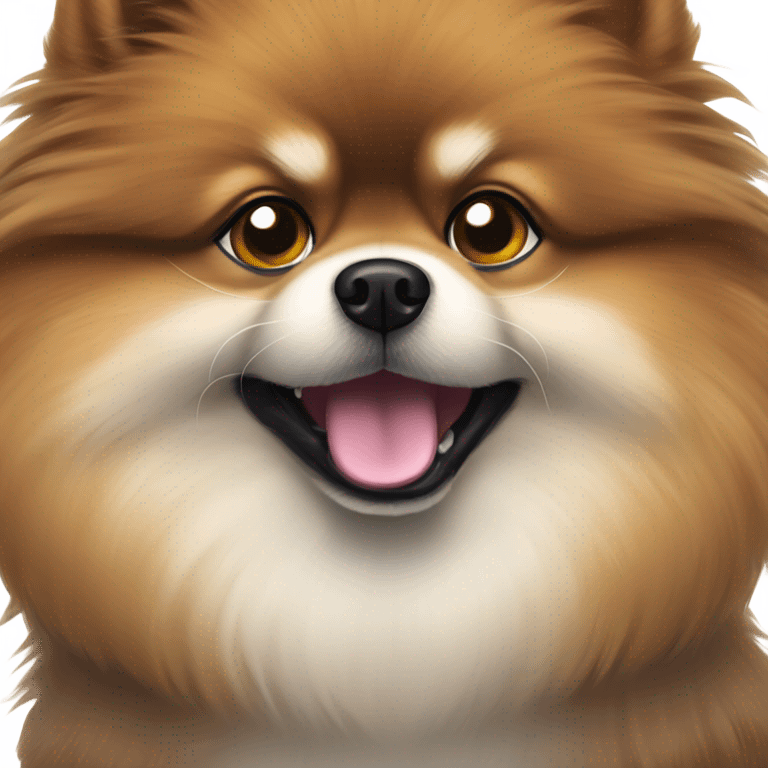 Dark Pomeranian emoji