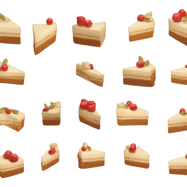 beige cake piece emoji