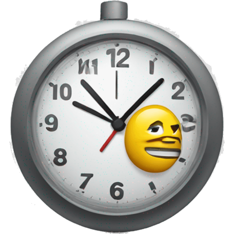 checking the time emoji