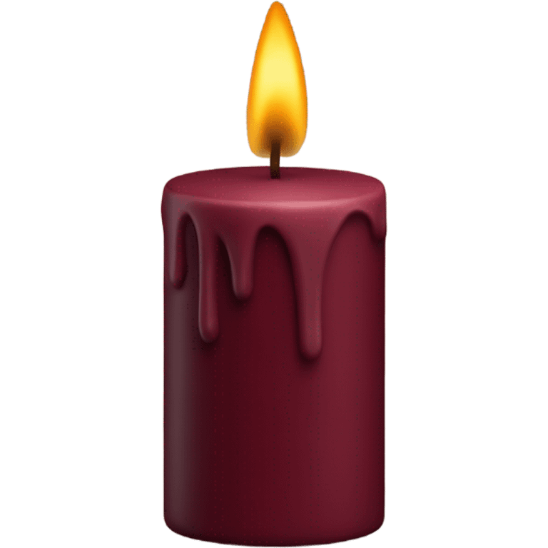 candle with maroon emoji