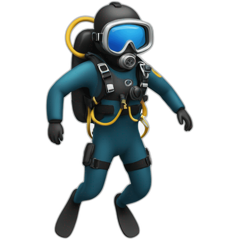 scuba diver in the sea emoji