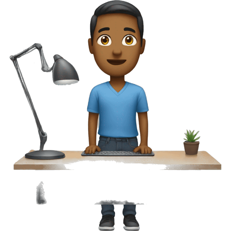 Person at a standing desk emoji