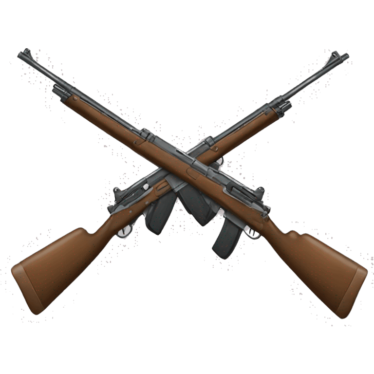 two crossed rifles emoji