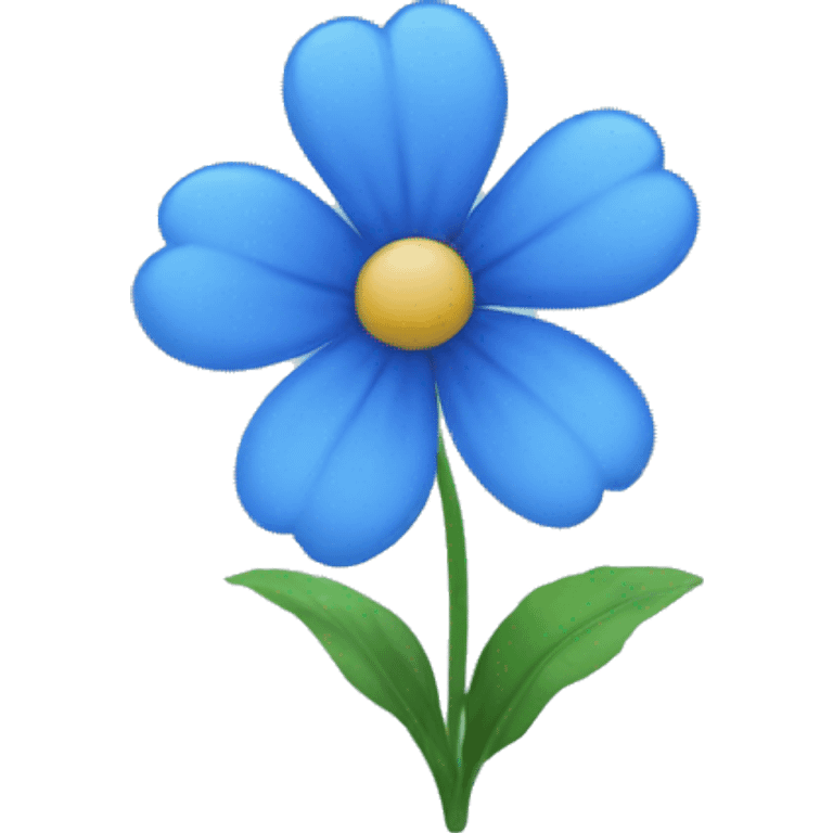 blue flower emoji